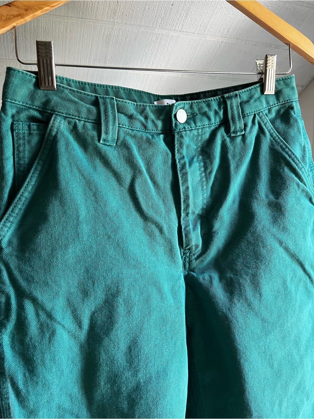 TNA Forest Green Carpenter Canvas Pants